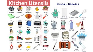 100 Kitchen Tools amp Items in English  Learn Pronunciation English Vocabulary [upl. by Onifur]