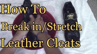 How To Break In Leather Cleats [upl. by Lativa229]