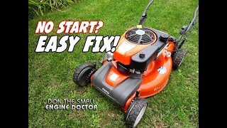 Lawnmower Wont Start Watch This EASY FIX AUTO CHOKE PROBLEMS [upl. by Geraldina]