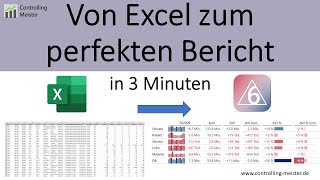 Von der Excel Tabelle zum perfekten Controlling Bericht in 3 Minuten [upl. by Bible]