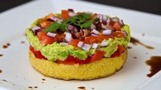 Mediterranean Polenta Stack Recipe  Vegan amp Gluten Free [upl. by Maggy255]