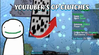 YOUTUBERS OP CLUTCHES IN BEDWARS  DREAM  HANNAXXROSE  WALLIBEAR  MUST WATCH [upl. by Ynttirb678]