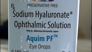 Aquim PF Eye drops Hindi [upl. by Acinat882]