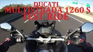 Ducati Multistrada 1260 S  Test Ride Completo [upl. by Annuahsal977]