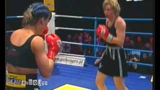 Female boxing Iwona Guzowska vs Chris Kreuz 2000 [upl. by Arrotal340]