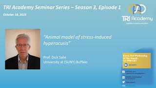 S3E112 Animal models of stressinduced hyperacusis Prof Dick Salvi University at SUNY Buffalo [upl. by Desmond]