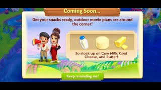 FarmVille 2 Country Escape🍿🎥OutDoor Movie Event COMING SOON farmville2 fv2 farmville hayday [upl. by Sibella556]