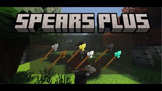 Spears Plus  Minecraft Bedrock Edition Addon Showcase [upl. by Rothberg]