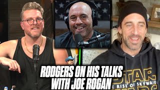 Aaron Rodgers Responds To Reaction Of Him Consulting Joe Rogan Over Covid  Pat McAfee Reacts [upl. by Eddy]