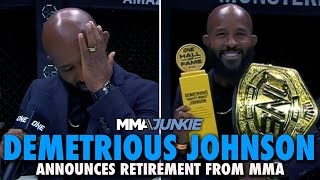 UFC Legend Demetrious Johnson Announces Retirement from MMA I Am Done [upl. by Epp]