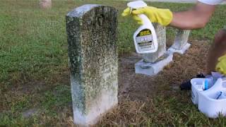 How to Clean Veteran Headstones Using D2 Biological Solution [upl. by Ahders73]