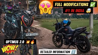 Most Loaded Raider 125 🔥  1 In India  Optimus 20  TVS Raider Modified [upl. by Cathe]