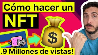 Cómo hacer un NFT en 10 minutos ¡Tutorial fácil [upl. by Hebe]