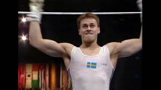 VM manlig artistisk gymnastik 1992 Johan Jonasson räckfinal [upl. by Allimrac]