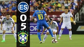 El Salvador 0 vs Brasil 5 RESUMENESTV 9112018 AmistosoFriendly [upl. by Arielle]