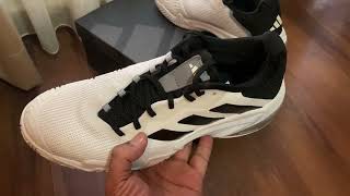 Adidas Barricade 13 M Black White [upl. by Napra]