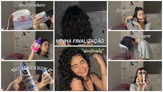 MINHA FINALIZAÇÃO ATUALIZADA CABELO ONDULADO 2A2B2C MEUS PRODUTOS QUE USO [upl. by Ilamad]