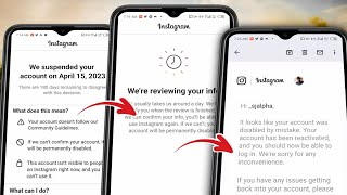How to Recover Suspended amp Disabled Instagram Account 2024  We suspended your Account Instagram [upl. by Eiralc324]