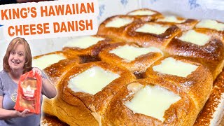 KINGS HAWAIIAN CHEESE DANISH Easy Breakfast or Dessert Recipe [upl. by Lrigybab650]