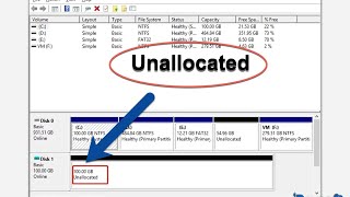 Fix unallocated Hard Drive [upl. by Narmis]