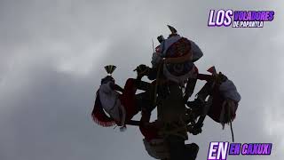 LOS VOLADORES DE PAPANTLA PRESENTES EN LA FERIA DE CAXUXI SAN SALVADOR HGO  MEXICO [upl. by Mclain635]