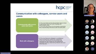 HCPC employer webinar  English language review revised standards of conduct performance and ethics [upl. by Devlin]