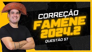 Física  Famene 20242  Questão 57  Um observador encontrase parado em frente a um espelho plano [upl. by Mcclees]