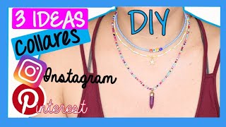 Cómo hacer COLLARES de Hilo 🙉 3 ideas Súper faciles💕 [upl. by Cottrell]