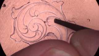 Hand Push Engraving With the SpeitzerOnglette Graver [upl. by Anaoj302]