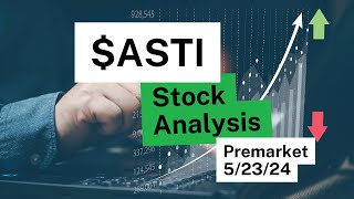 ASTI Stock Analysis Up 100 in Premarket [upl. by Ativahs]