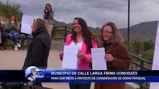 Municipio de Calle Larga firma comodato para dar inicio a proyecto de conservación de Cerro Patagual [upl. by Nored]