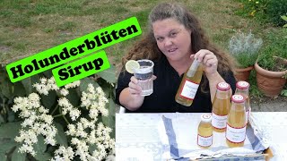 Holunderblütensirup herstellen und einkochen [upl. by Ettevram]