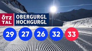 Ski Obergurgl • Blue 29 27 26 32 33 • 7km long 4K [upl. by Aivul]