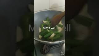 easy tasty Bhindi aloo recipeshort [upl. by Lyj]