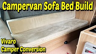 Campervan Bed Build Installation In Vivaro Camper Conversion [upl. by Esinaj56]