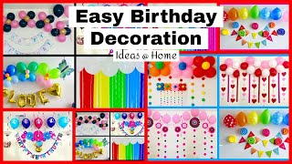 Very Easy Kids Birthday Decoration Ideas At Home  Party Decorations [upl. by Peterman]