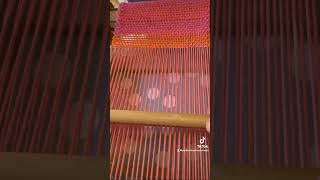 Weaving on my little rigid heddle loom weaving rigidheddleweaving weavers fiberart [upl. by Hamann]