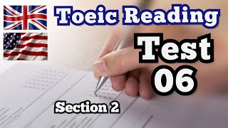 Toeic Reading Test 06  Section 2  with Answers [upl. by Llenel]