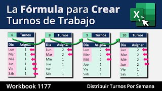 ¡RESUELTO Cómo Crear y Distribuir Turnos de Trabajo en Excel [upl. by Tiersten]