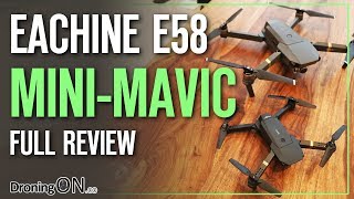 Eachine E58 DJI Mavic Mini Unboxing Comparison amp Flight Test [upl. by Parshall737]