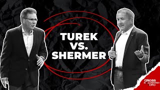 Debate What Best Explains Reality Theism or Atheism Frank Turek vs Michael Shermer [upl. by Aida]