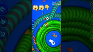 Worms zone io hack gameplay Wardrobe skin biggest 023 delicious snake DS worms 😱😱shorts [upl. by Osana]