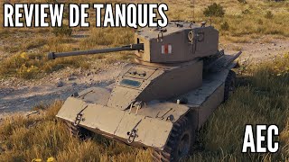 quotUn kiosko de pipasquot Review del tanque medio de ruedines británico de nivel V AEC [upl. by Hcib]