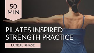 Luteal PilatesInspired Mat Practice for Grounded Strength [upl. by Hersch]