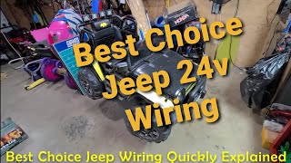 Best Choice Products Power Wheel Jeep Upgraded 12v ESC Weelye RX30 24v kids Conversion P2 walk thru [upl. by Babby]