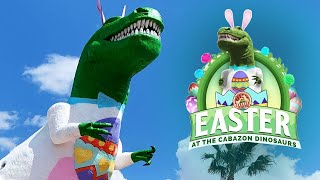 Cabazon Dinosaurs Mr Rex Dinosaur Adventure OpenAir Museum Biggest Dinosaur in the World Easter [upl. by Ronal]