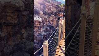 Dangerous El Caminito del Rey Malaga Spain  cliff hike hike spain elcaminito cliff malaga [upl. by Eadwina]