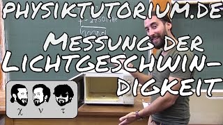 Physiktutorium Messung der Lichtgeschwindigkeit [upl. by Eaneg318]