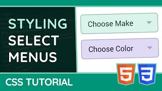 How to Style Drop Down Menus  CSS Web Design Tutorial [upl. by Animahs]