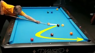 Greatest Shot in Pool History Complete [upl. by Ellehcan]